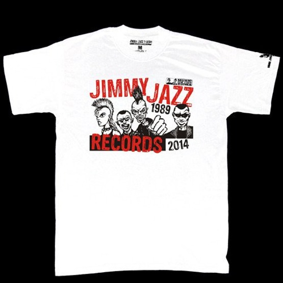 25 lat Jimmy Jazz Records (biała męska) CIUCHY #92 Koszulki #92 męskie