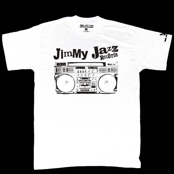 Jimmy Jazz Records Boombox (biała) CIUCHY #92 Koszulki #92 męskie
