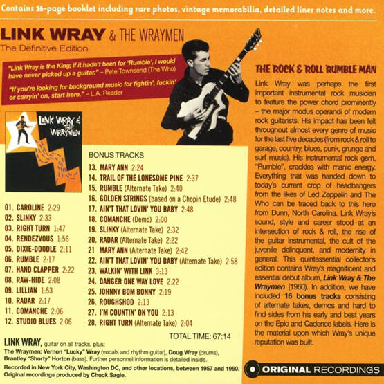 Link Wray & Wraymen - The Defintive Edition