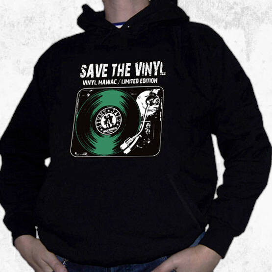 Save The Vinyl (bluza - zielony nadruk)